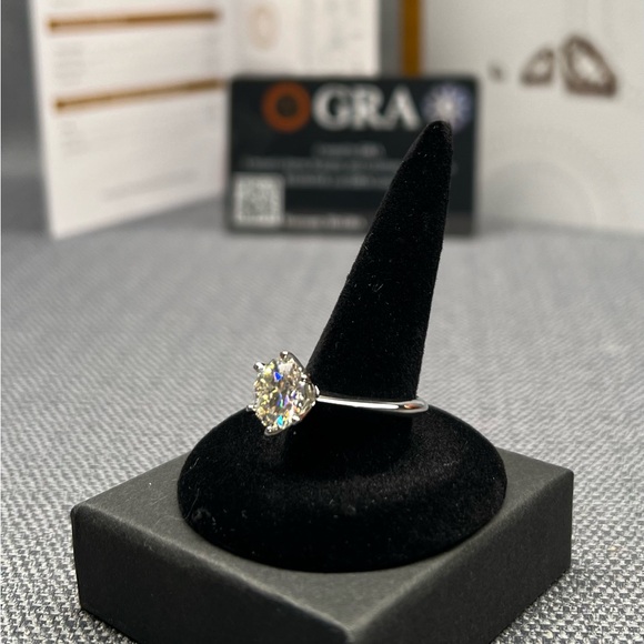 3CT MOISSANITE DIAMOND WEDDING / ENGAGEMENT RING - Picture 9 of 13